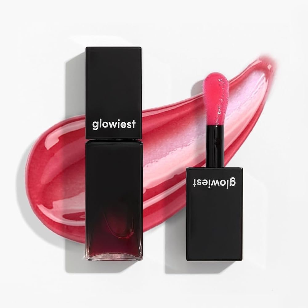 Glowiest Lip Oil in “Red Rose”